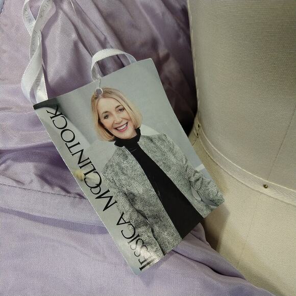 Vintage Gunne Sax Y2K Prom Dress Size 13 NWT Purple Iridescent Whimsical Fairy - Picture 8 of 11